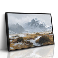 Winter Grasses Dance Below Peaks