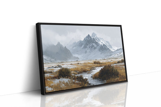 Winter Grasses Dance Below Peaks