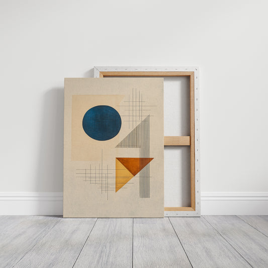 Geometry Speaks In Ocean Blue