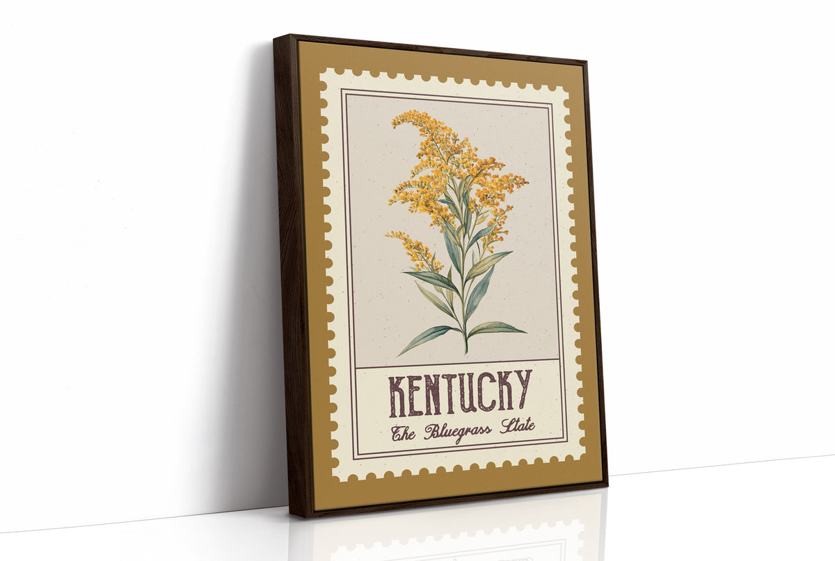 Kentucky Goldenrod Watercolor Stamp