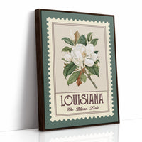 Louisiana Magnolia Watercolor Stamp