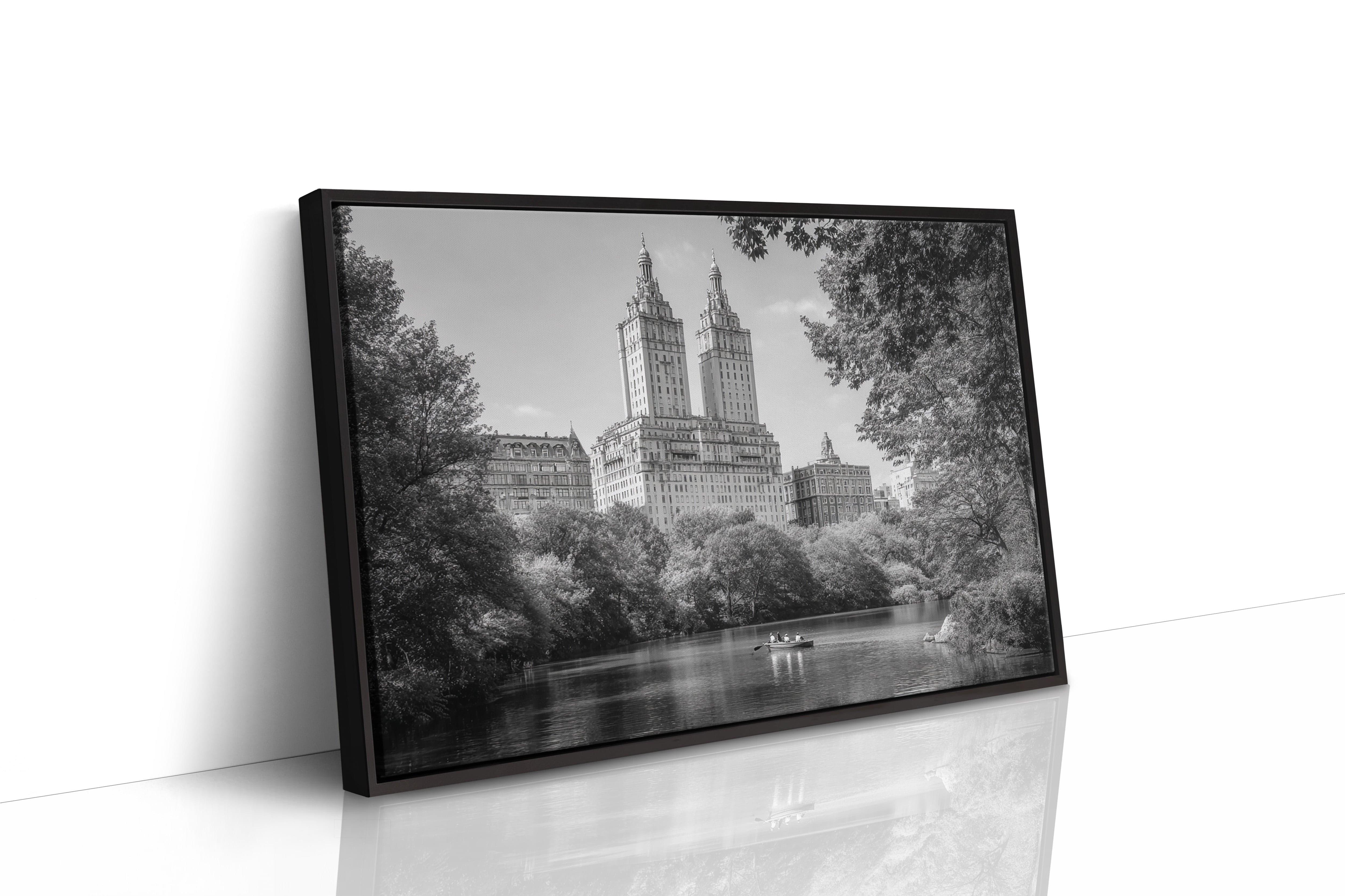 Twin Towers Above Central Park Lake