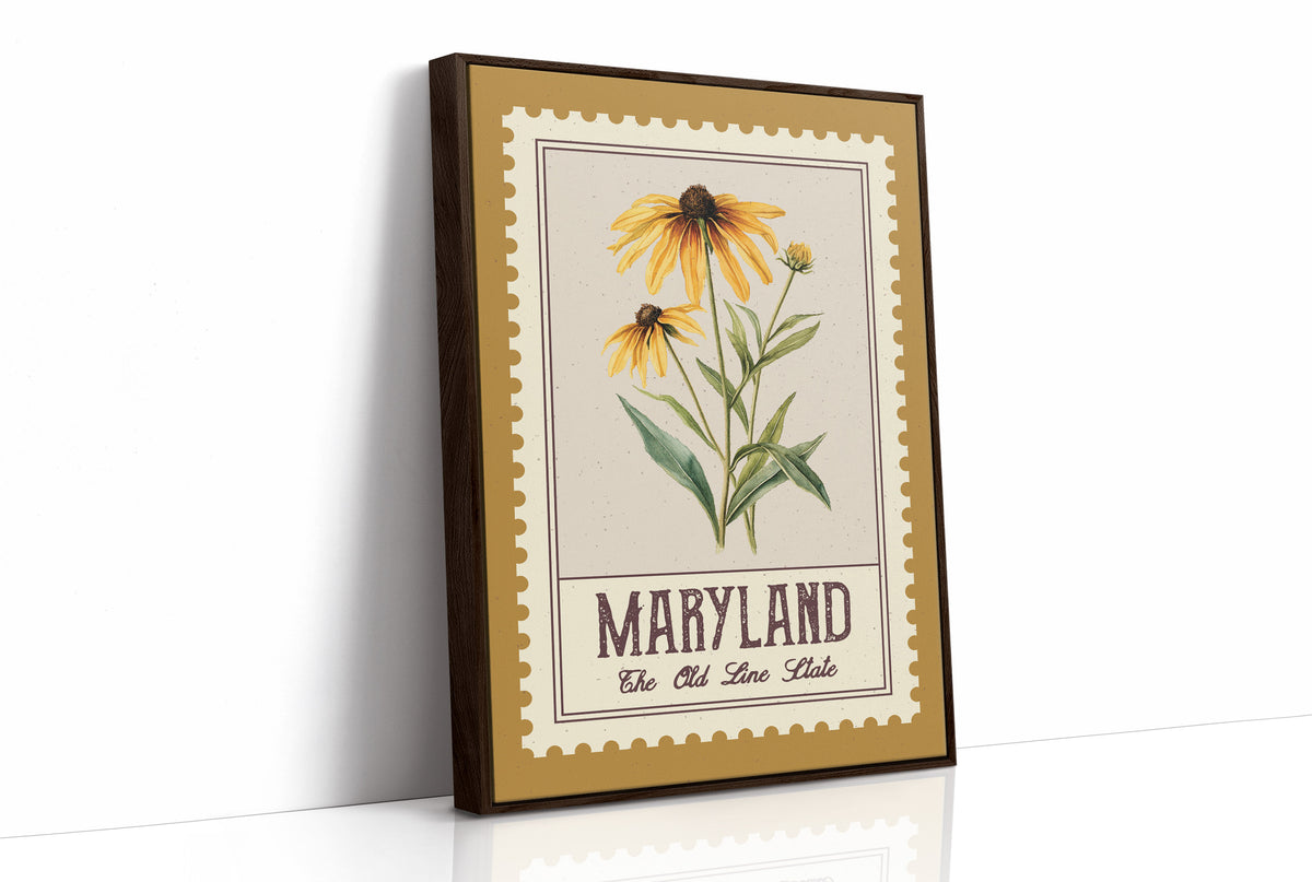 Maryland Black-Eyed Susan Watercolor Stamp