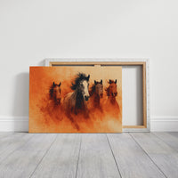 Wild Herd in Amber Dust