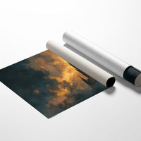 Cathedral Rises Through Amber Sky