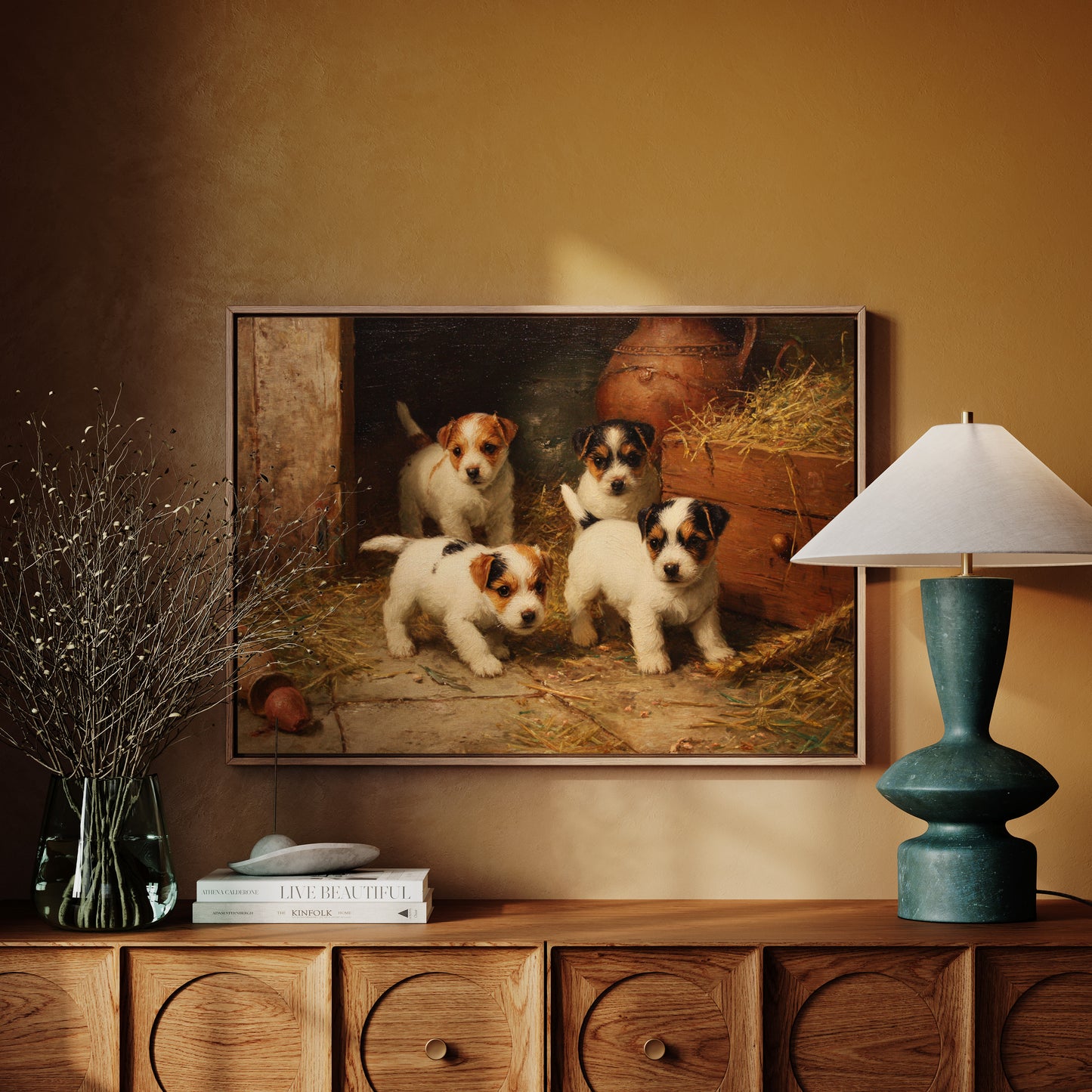Terrier Pups Plot Barn Adventures