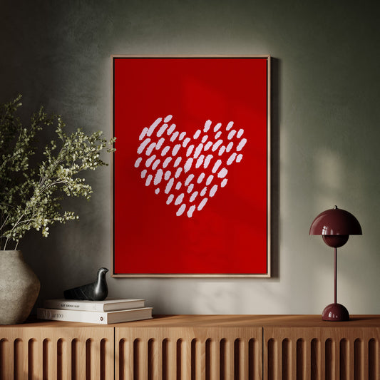 Brushstrokes Dance Into Love's Pattern