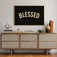 Blessed Minimalist Arch Text Print