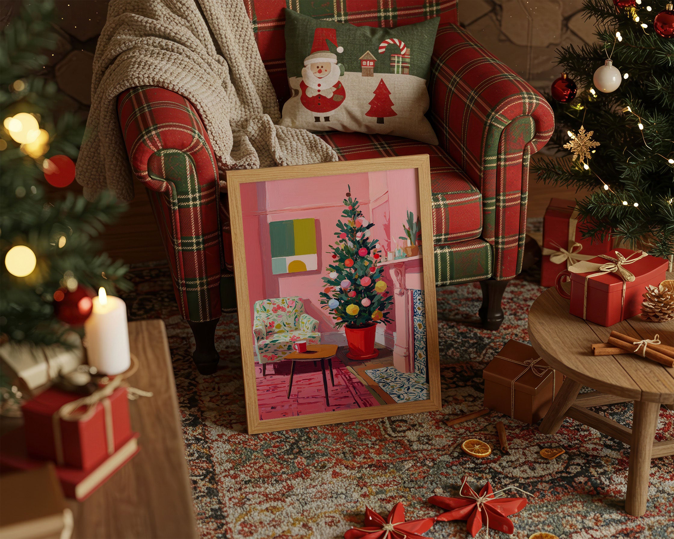 Festive Pink Room Glows Sweet