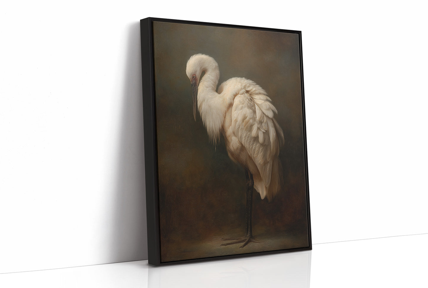 Ivory Feathers In Contemplative Stillness