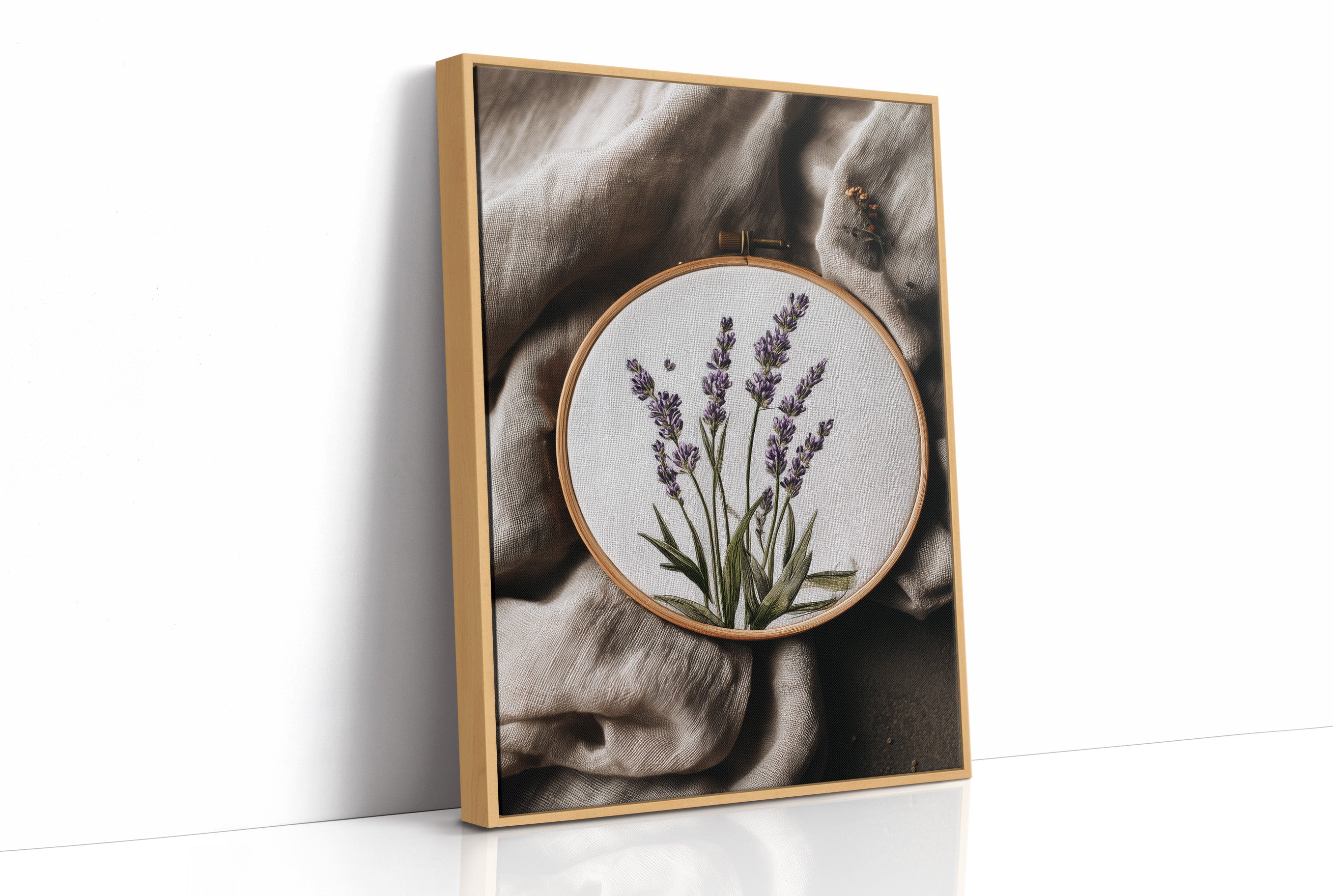 Lavender Stitched on Quiet Cloth