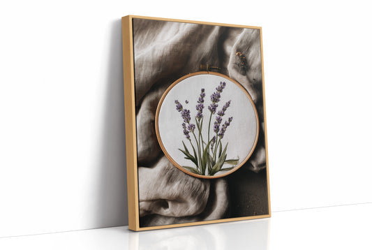 Lavender Stitched on Quiet Cloth