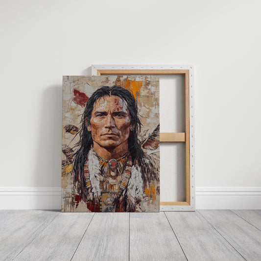 Spirit of the Plains Warrior Portrait
