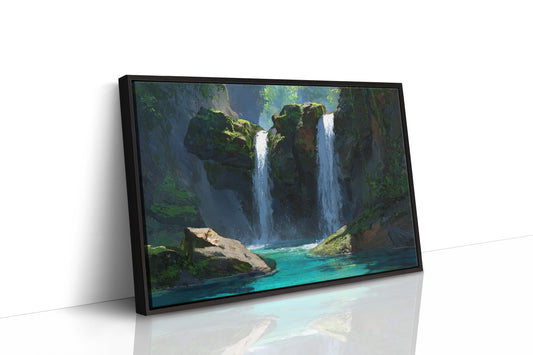 Sacred Waters Dance Between Cliffs