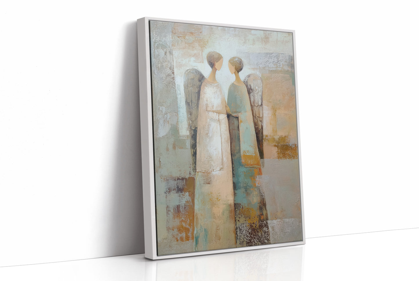 Two Angels Standing Close