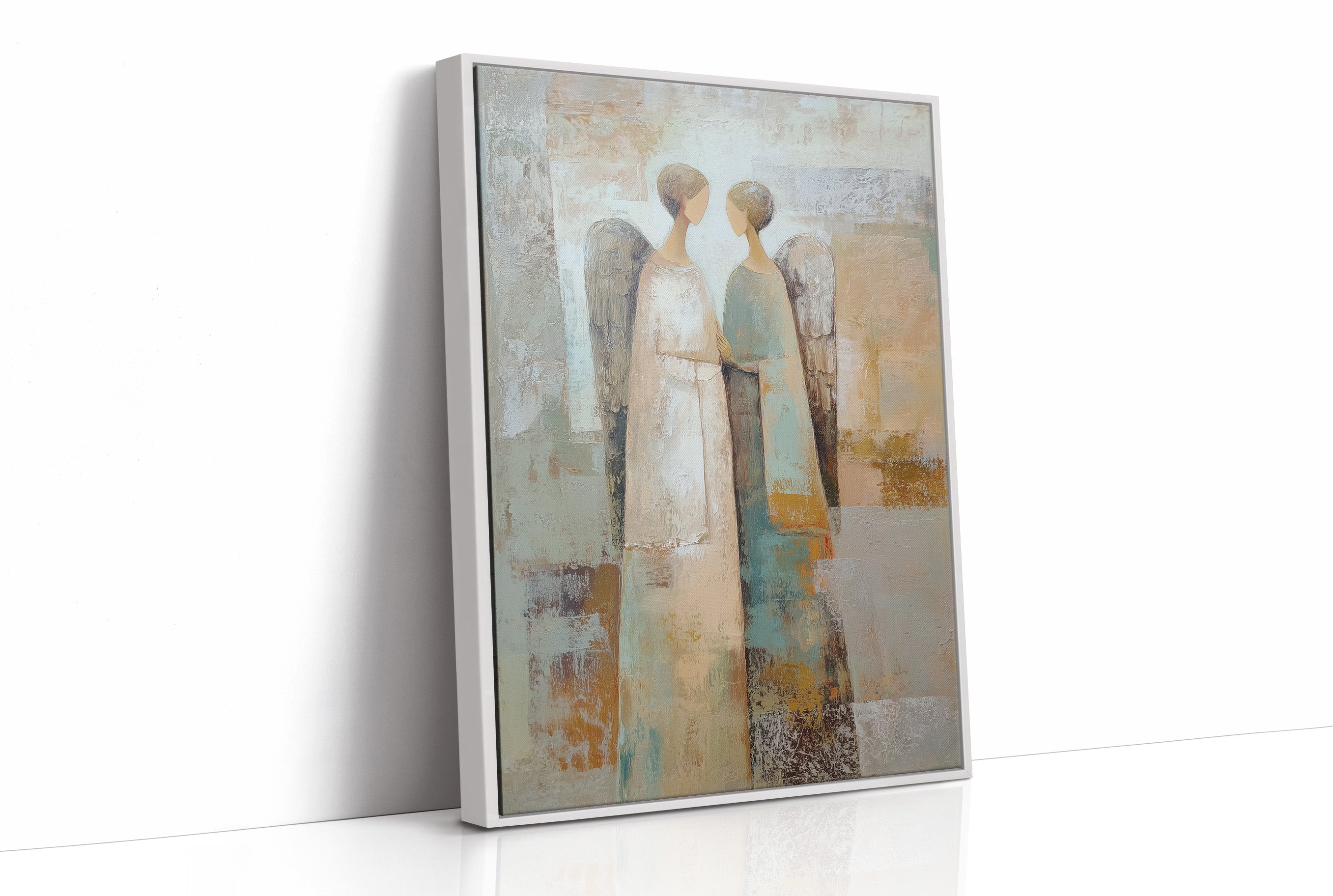Two Angels Standing Close