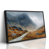 Autumn Path Through Highland Mists