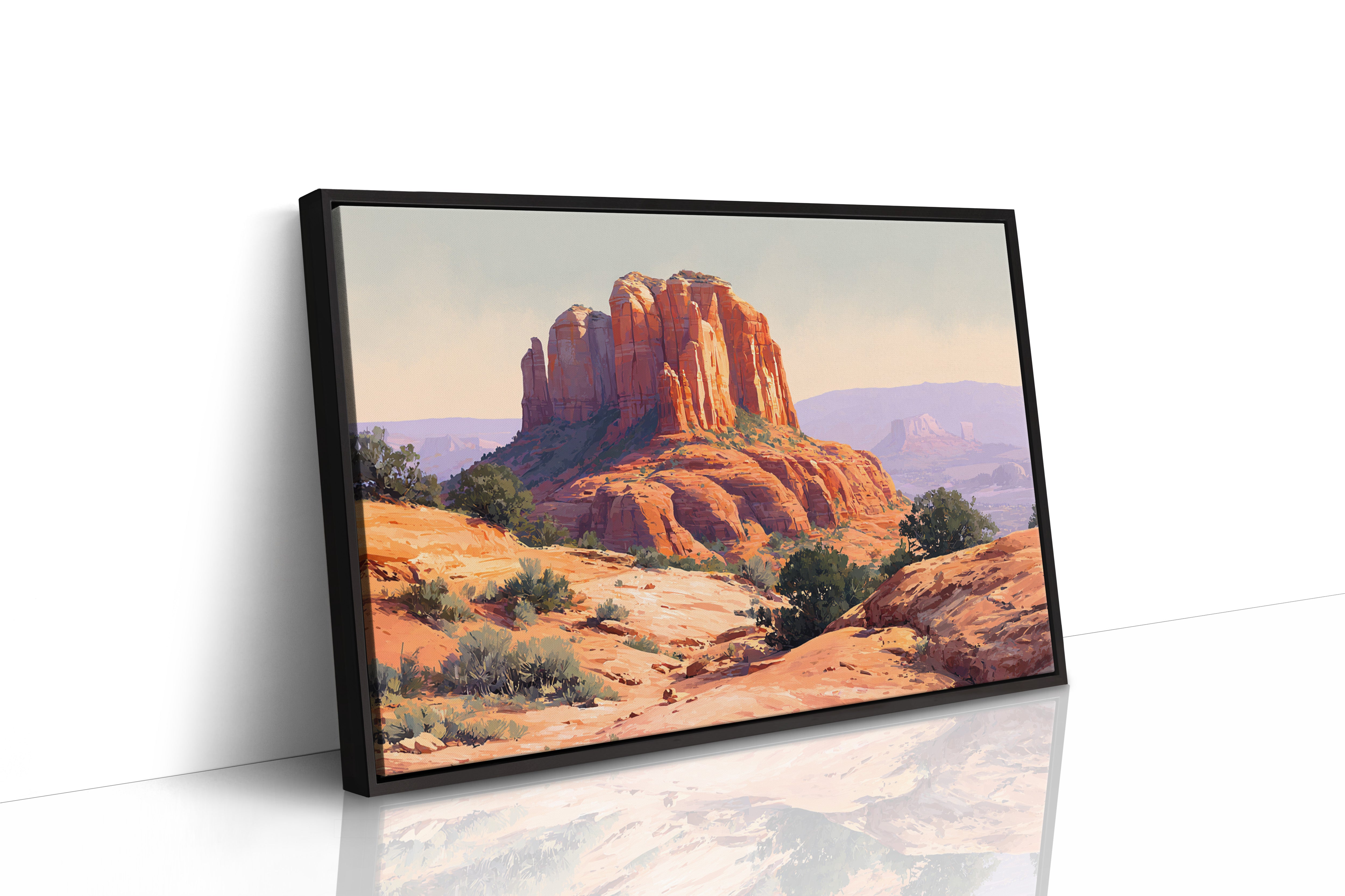 Sandstone Giants Guard Desert Dawn