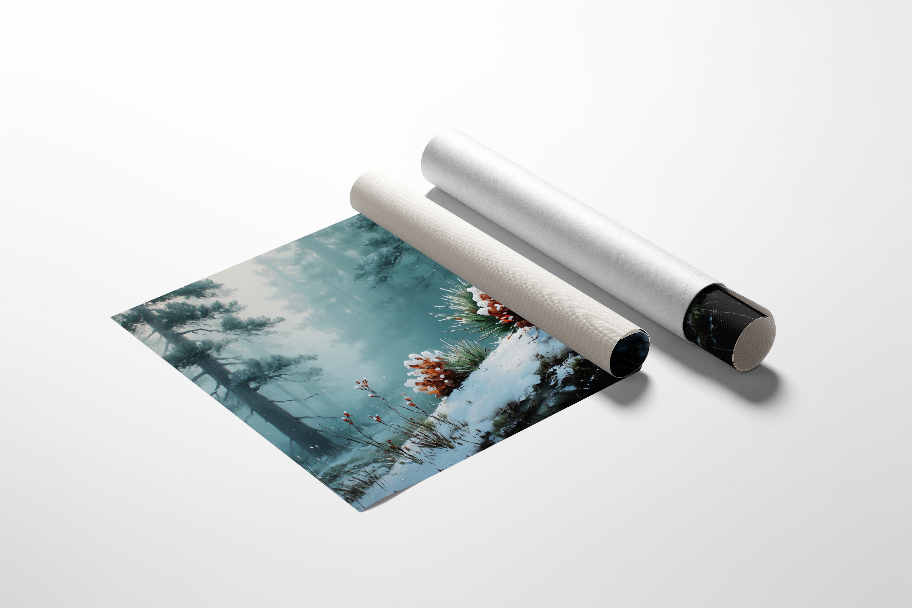 Winter Pinecones Paint Moonlit Stories