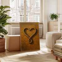 Lassoed Heart Western Rope Art