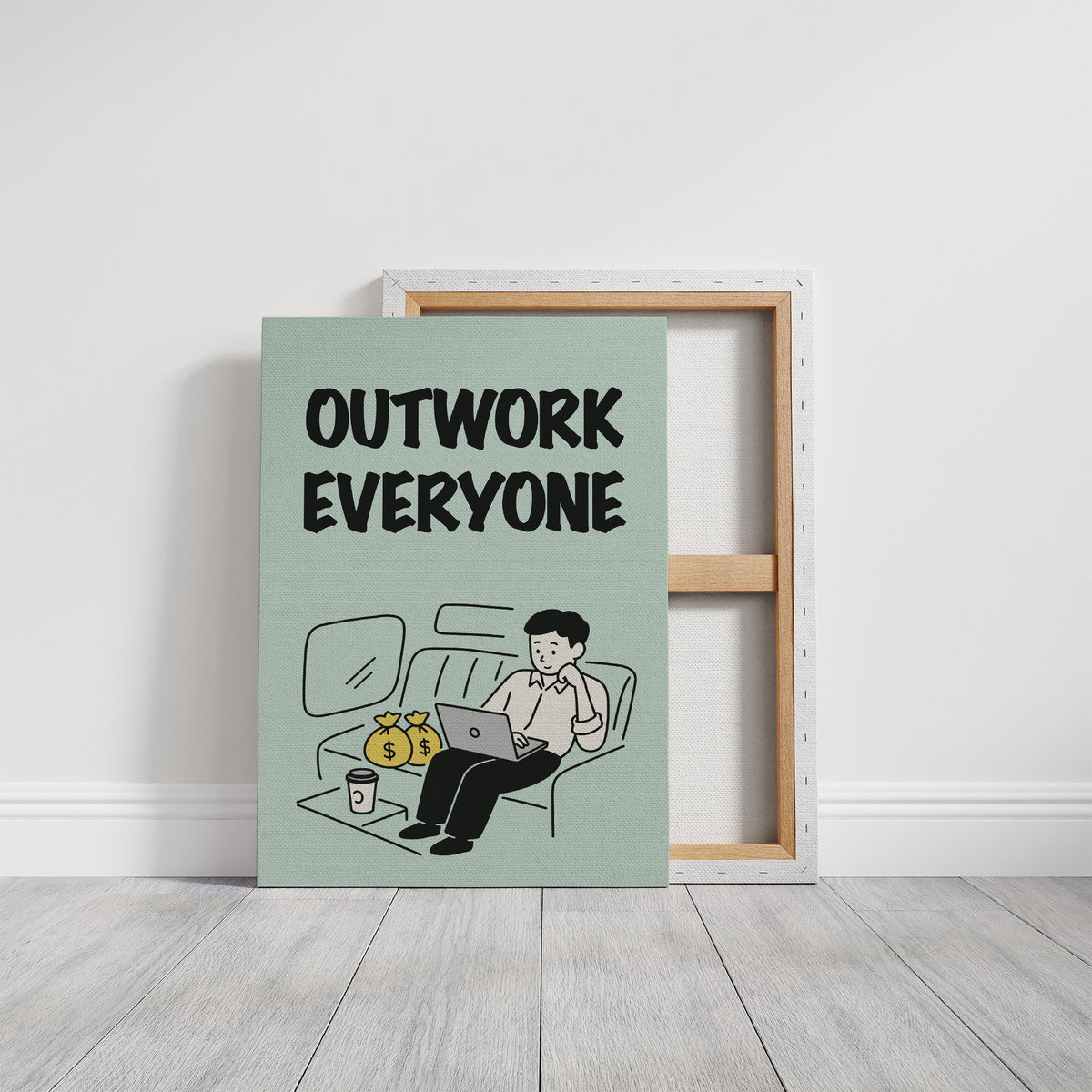 Outwork Everyone Hustle Illustration