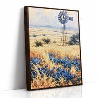 Windmill Above the Bluebonnets