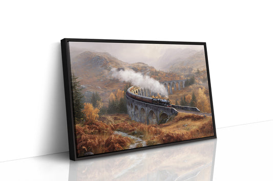 Highland Steam Crosses Ancient Stone