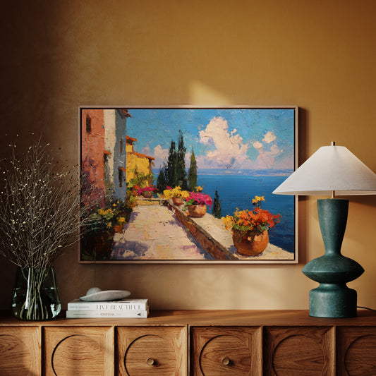 Mediterranean Summer Blooms At Noon