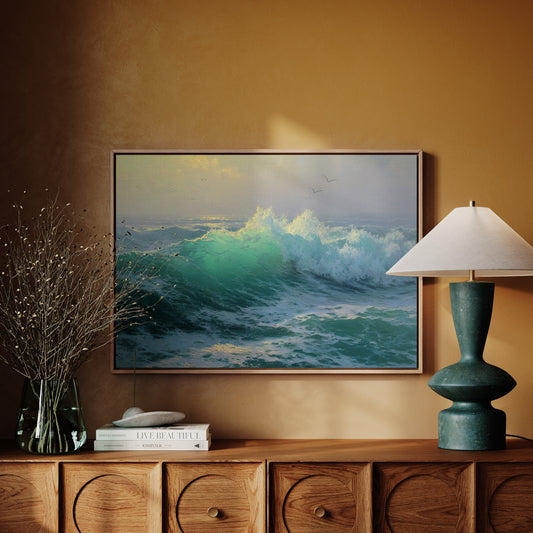 Ocean's Wild Dance At Dawn