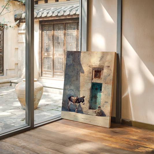 Respite Beneath the Sunlit Door