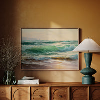 Emerald Waves Chase Golden Shore