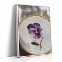 A Pansy Stitched with Care