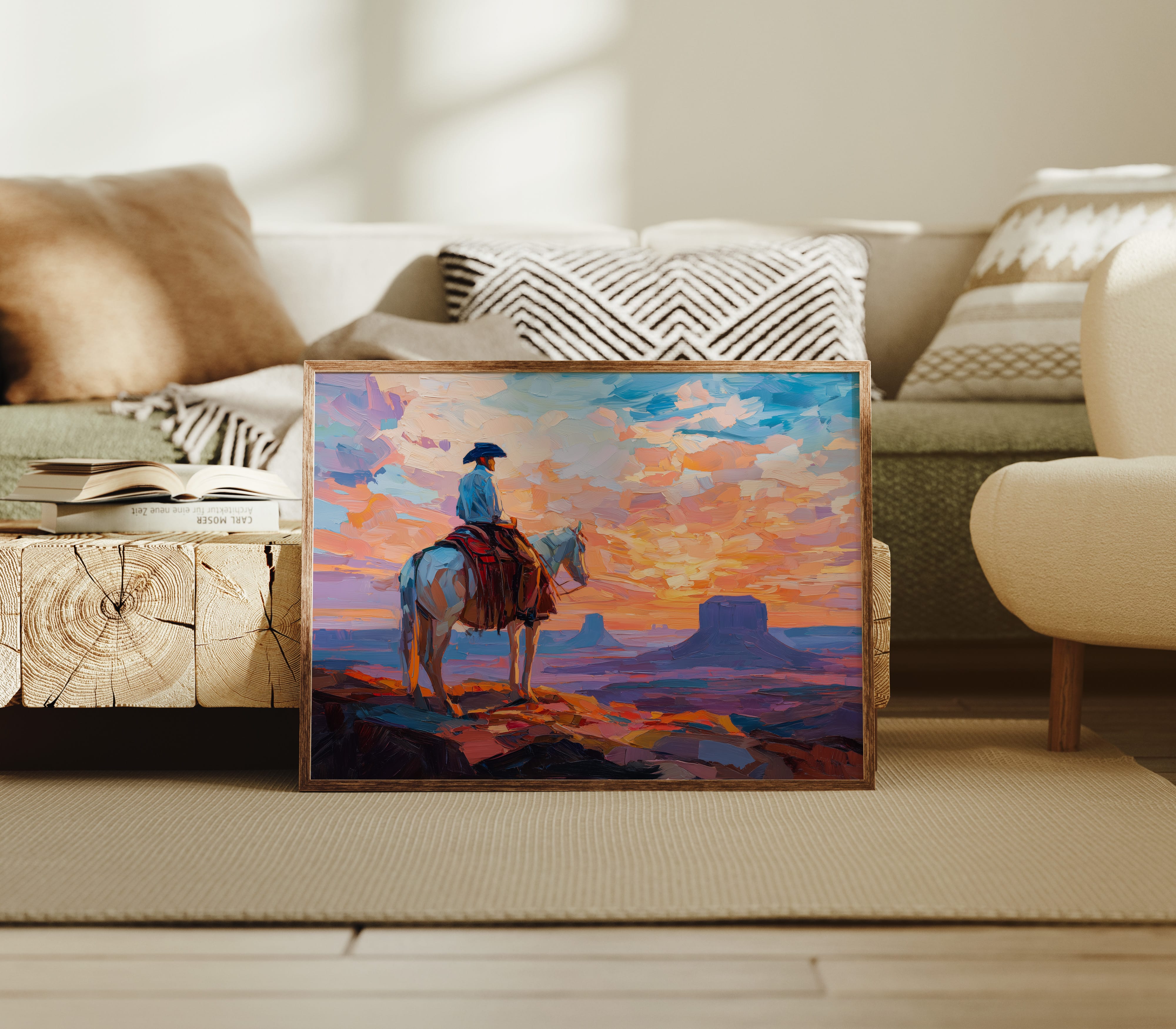 Sunset Paints A Cowboy's Prayer