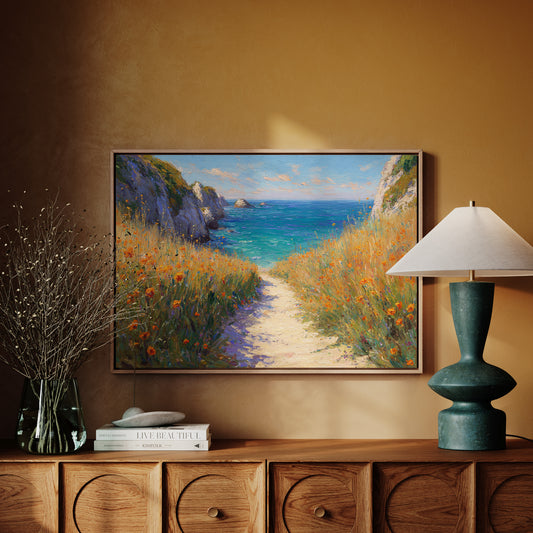 Poppies Dance Along Ocean Trails