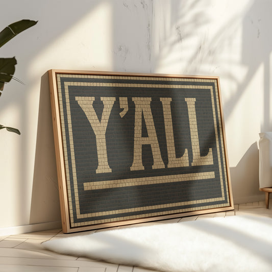 Y’ALL Mosaic Wall Art