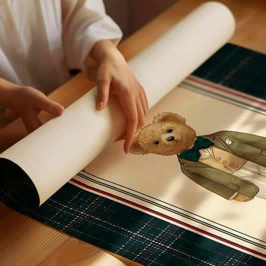 The Gentleman Bear With Emerald Bow