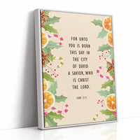 Scripture Adorned With Festive Botanicals