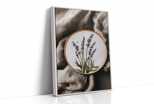 Lavender Stitched on Quiet Cloth