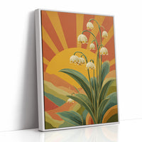 Snowdrops Against a Burning Sky