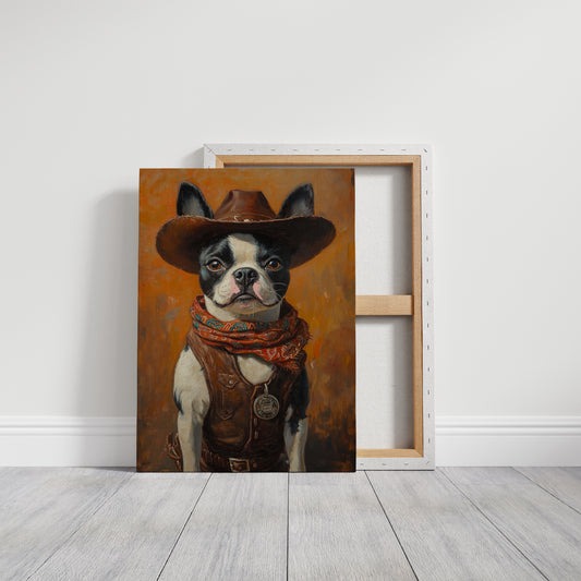 Boston Terrier Cowboy Deputy
