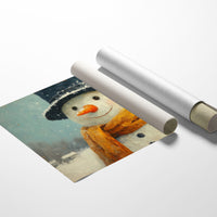 Frosty Wears His Golden Scarf