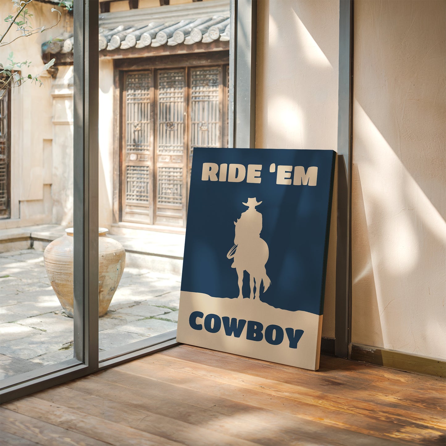 Ride 'Em Cowboy Print – Western Cowboy Wall Art