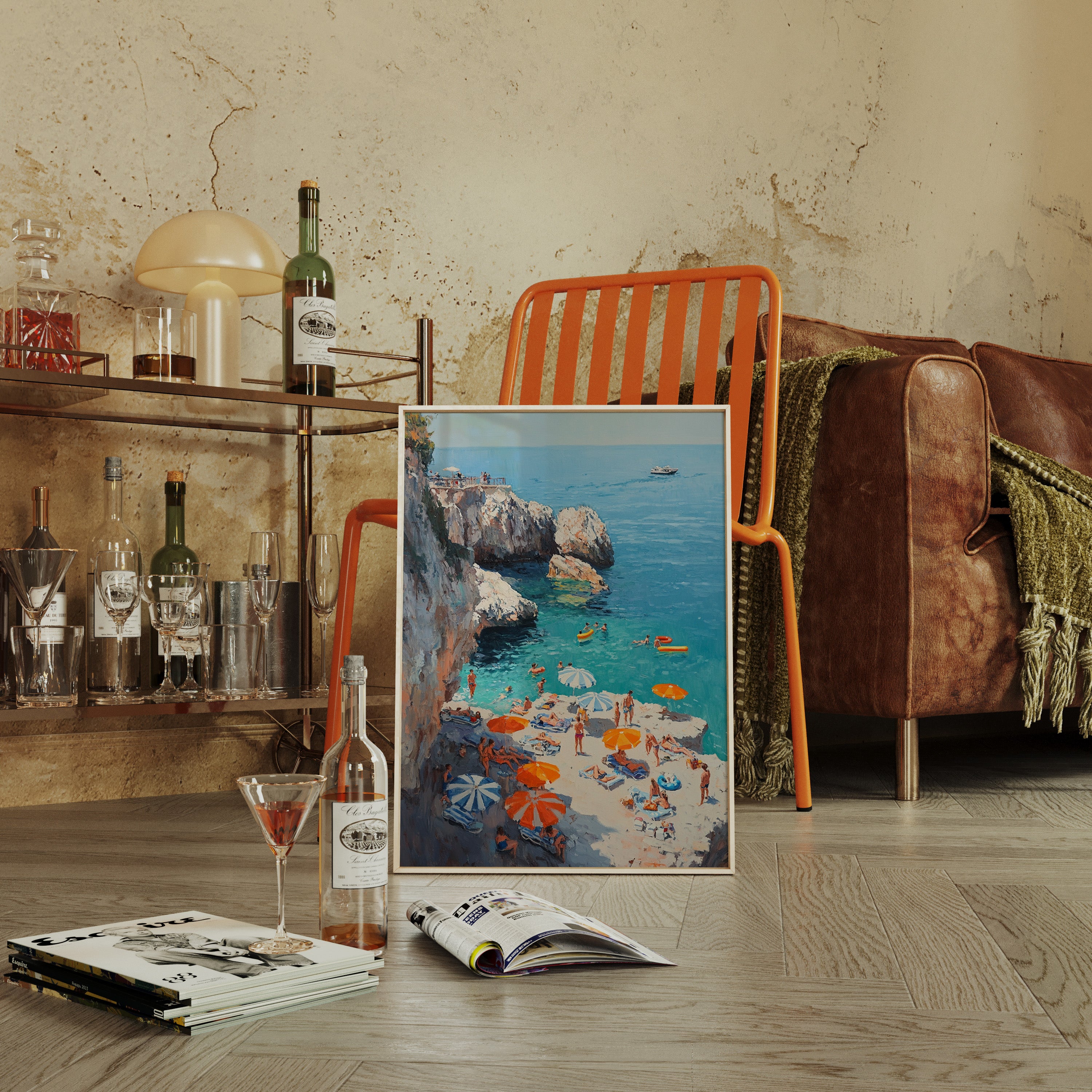 Summer Floats Along Mediterranean Cliffs