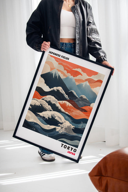 Japanese Fields – Mountain and Wave Harmony