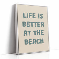 Coastal Wisdom in Teal Typography