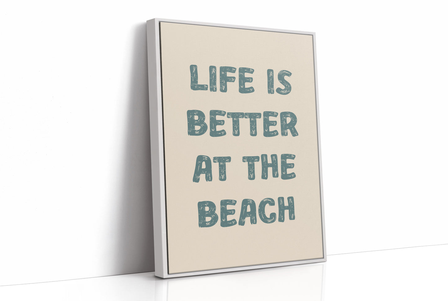 Coastal Wisdom in Teal Typography