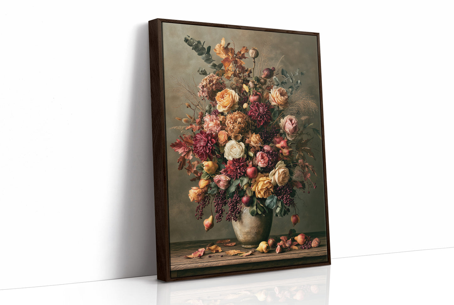 Blush and Burgundy: An Autumn Bouquet in Bloom