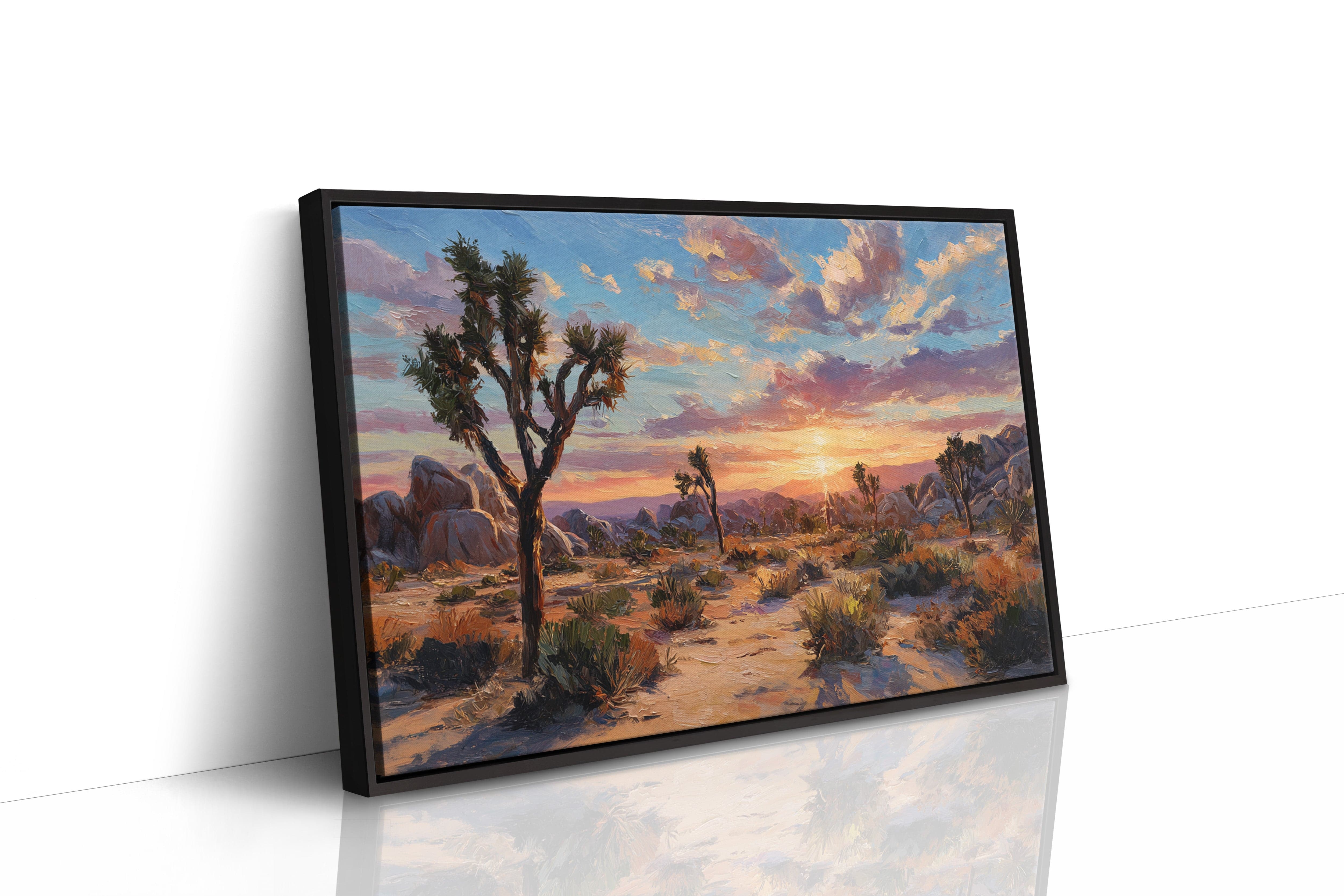 Sunset Ignites Joshua Tree's Soul