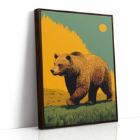 The Grizzly Walks at Dusk