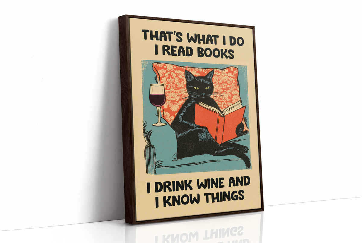 Well-Read, Well-Poured, Well-Informed Cat